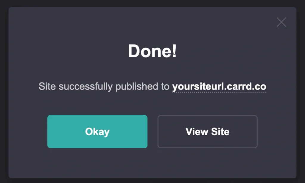 How to Share a Carrd Link