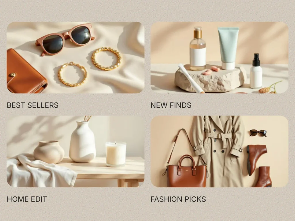 Creator Shop Featured Categories