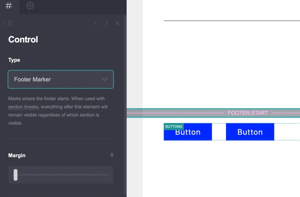 How to Add Buttons to a Footer in Carrd