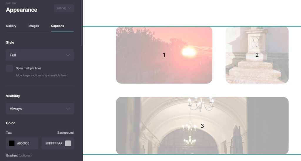 Carrd Gallery Appearance