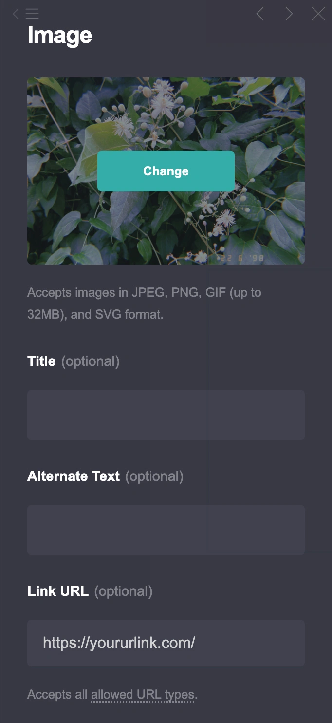 How to Make a Clickable Image in Carrd