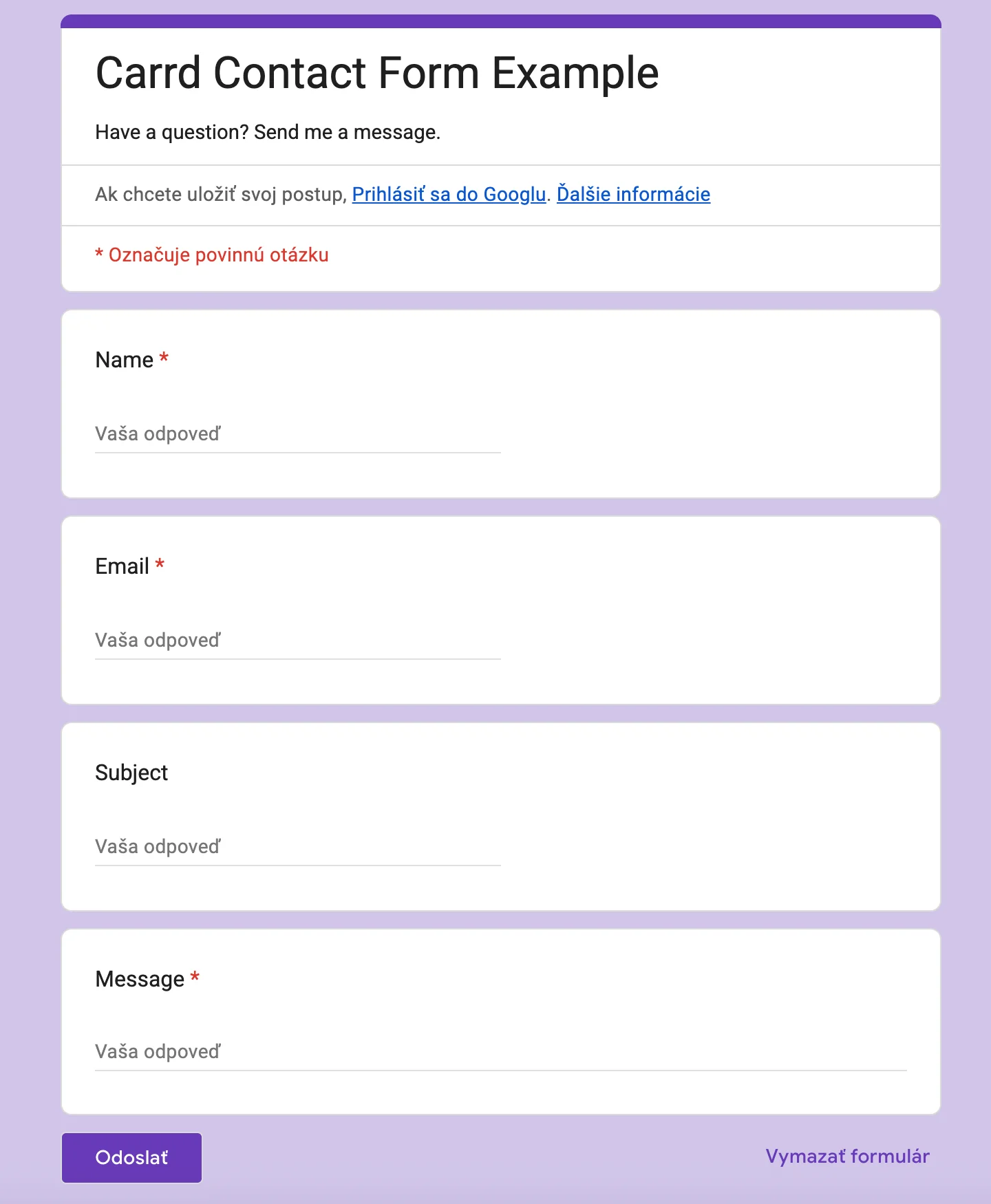 Google Form